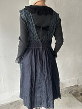 이미지를 갤러리 뷰어에 로드 , V/N waist gather jumper denim dress #1513565