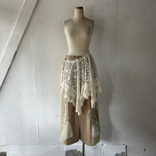 Cargar imagen en el visor de la galería, Cotton Lace Mix Poncho Cape Cardigan & Back Ribbon P/O BL & Wrap SK #1423022