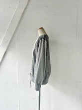 Cargar imagen en el visor de la galería, Cableknit & Pique Striped Jersey Puff Sleeve P/O With Adjust Ribbon #1511003