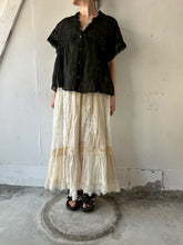 将图片加载到图库查看器,Sheer Tulle Yoke Gather Frill C/Li Loan Bolero Square BL Front Botton Back Ribbon #7523147