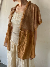 将图片加载到图库查看器,Sheer Tulle Yoke Gather Frill C/Li Loan Bolero Square BL Front Botton Back Ribbon #7523147