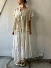 将图片加载到图库查看器,Sheer Tulle Yoke Gather Frill C/Li Loan Bolero Square BL Front Botton Back Ribbon #7523147