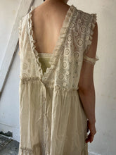 将图片加载到图库查看器,Sheer Tulle Yolk Gather Tiered Front Button Gilet Dress #7523545