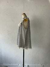 将图片加载到图库查看器,Lace mix frill Collar Lader lace Threaded Wide Ribbon Aline Flare Sleeveless P/O #1521076