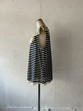 将图片加载到图库查看器,Lace mix frill Collar Lader lace Threaded Wide Ribbon Aline Flare Sleeveless P/O #1521076