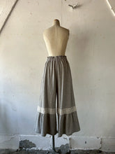 이미지를 갤러리 뷰어에 로드 , Elastic Waist Side Pocket Gathered Frill long Pants #1521409