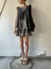 将图片加载到图库查看器,Front Lace up Gather Flare Sleeveless P/O #1521008