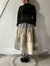 Cargar imagen en el visor de la galería, Crew Neck High Count Twist Yarn Sheer Waffle Shirring Lace Frill P/O