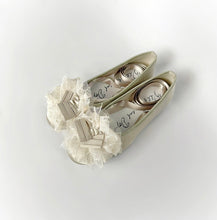 画像をギャラリービューアに読み込む, pleats tape mix lace frill ballet shoes #1415914