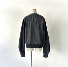 画像をギャラリービューアに読み込む, Lace×glen check bonding&denim bloson #1413620