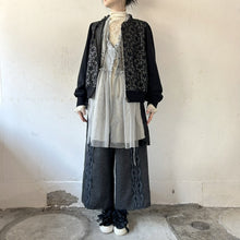 画像をギャラリービューアに読み込む, Lace×glen check bonding&denim bloson #1413620