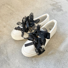 画像をギャラリービューアに読み込む, Ribbon mix slip-on sneakers #1415912

