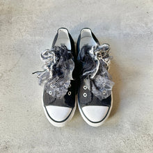 画像をギャラリービューアに読み込む, sparkle knit braid lace up sneakers #1415913
