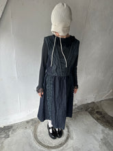 이미지를 갤러리 뷰어에 로드 , V/N waist gather jumper denim dress #1513565
