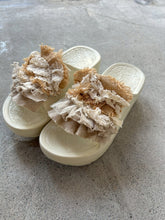 画像をギャラリービューアに読み込む, Cecile Sandal Line Cotton Lace Mix comfort Recovery Form Rubber Sandals #1525933
