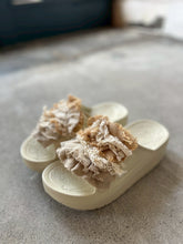 画像をギャラリービューアに読み込む, Cecile Sandal Line Cotton Lace Mix comfort Recovery Form Rubber Sandals #1525933
