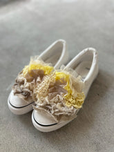 画像をギャラリービューアに読み込む, Dorothy Shoes cotton Linen Torchon Lace Mix Loan Frill Slipon Sneaker #1525936
