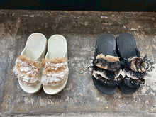 画像をギャラリービューアに読み込む, Cecile Sandal Line Cotton Lace Mix comfort Recovery Form Rubber Sandals #1525933

