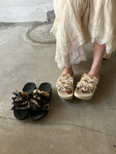 画像をギャラリービューアに読み込む, Cecile Sandal Line Cotton Lace Mix comfort Recovery Form Rubber Sandals #1525933
