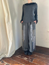 画像をギャラリービューアに読み込む, Tereco Rib Crewneck Eyelash FrillLace Long Sleeves P/O #1431071
