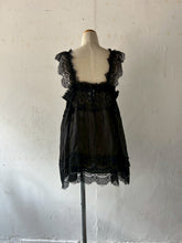 이미지를 갤러리 뷰어에 로드 , Sheer Tulle Gather Flair Camisole Back Elastic #7523046
