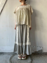 이미지를 갤러리 뷰어에 로드 , Elastic Waist Side Pocket  Gathered Frill long Pants #1521409
