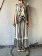 将图片加载到图库查看器，Front Lace up Gather Flare Sleeveless P/O #1521008
