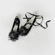画像をギャラリービューアに読み込む, pleats tape mix lace frill ballet shoes #1415914
