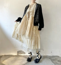 画像をギャラリービューアに読み込む, Lace mix button gilet shawl #1414906
