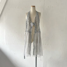 画像をギャラリービューアに読み込む, Lace mix button gilet shawl #1414906
