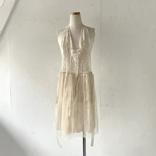 画像をギャラリービューアに読み込む, Lace mix button gilet shawl #1414906
