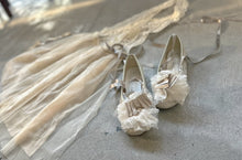 画像をギャラリービューアに読み込む, pleats tape mix lace frill ballet shoes #1415914
