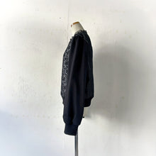 画像をギャラリービューアに読み込む, Lace×glen check bonding&amp;denim bloson #1413620
