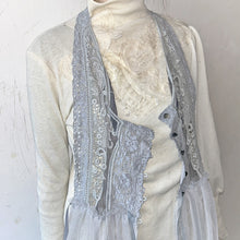 画像をギャラリービューアに読み込む, Lace mix button gilet shawl #1414906
