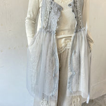 画像をギャラリービューアに読み込む, Lace mix button gilet shawl #1414906
