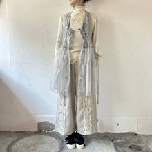 画像をギャラリービューアに読み込む, Lace mix button gilet shawl #1414906
