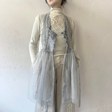 画像をギャラリービューアに読み込む, Lace mix button gilet shawl #1414906
