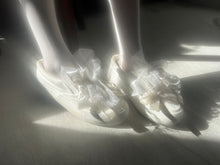 画像をギャラリービューアに読み込む, Ribbon mix slip-on sneakers #1415912
