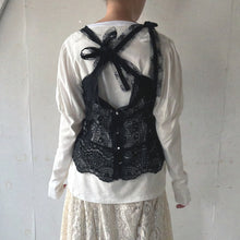 Cargar imagen en el visor de la galería, Cotton Lace Mix Bustier Camisole #1423023
